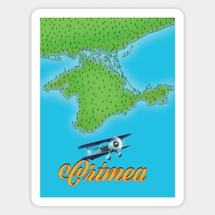 Crimea map travel poster Magnet